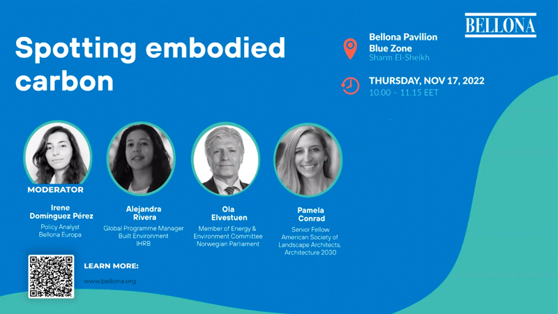 COP27 – Spotting Embodied Carbon
