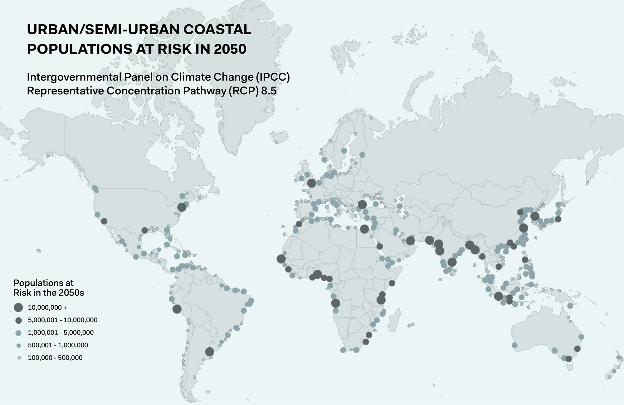 Urban / Semi Urban Coastal Population At Risk In 2050