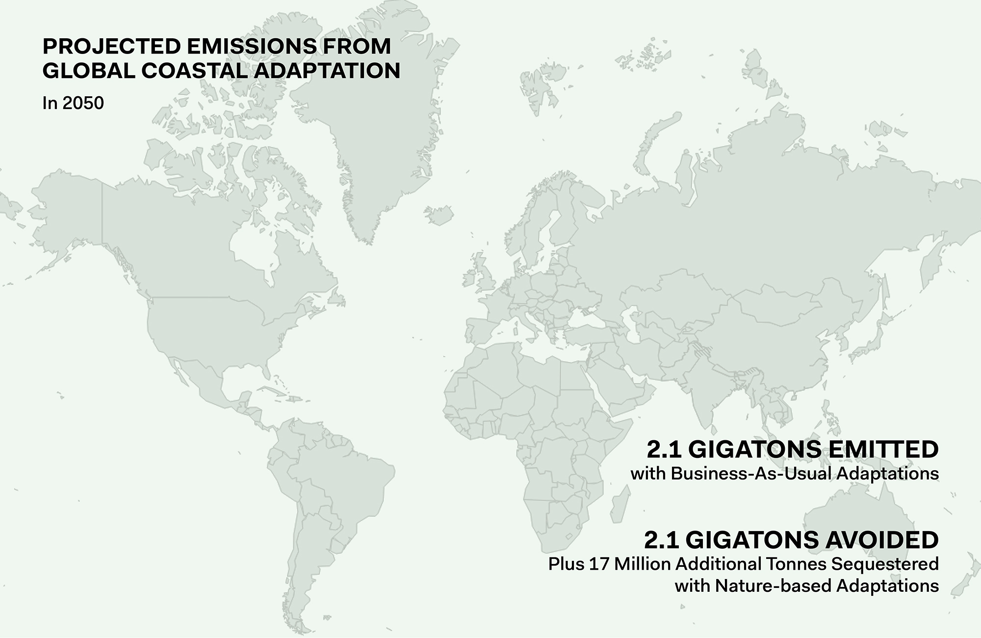 Projected Emissions From Global Coastal Adaptation In 2050