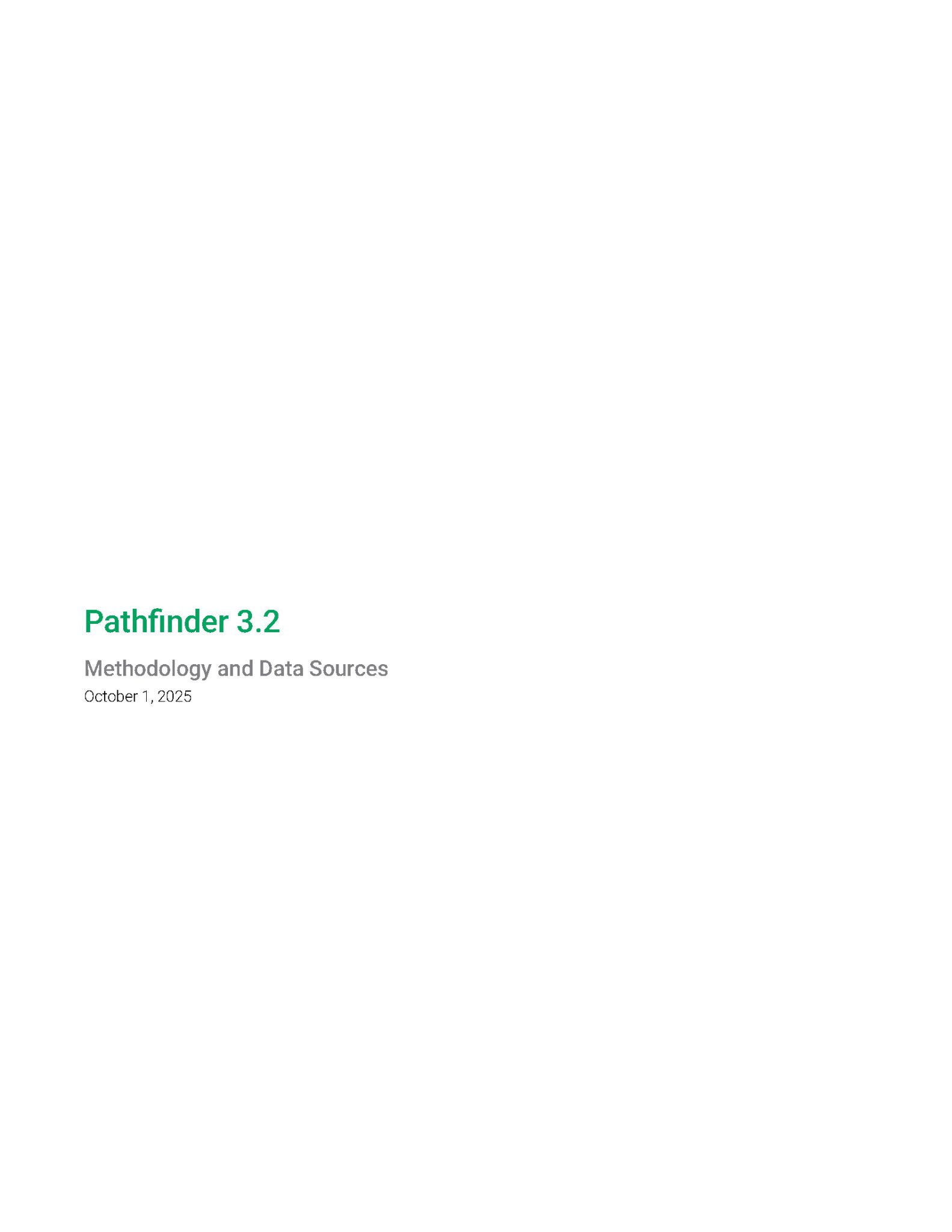 Methodology Report — Metrics Behind Pathfinder