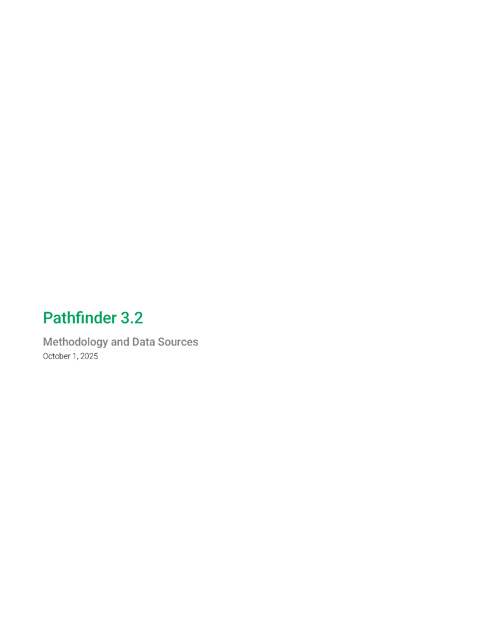 Cpd – Pathfinder 3.2 – Methodology Report Cpd - Pathfinder 3.2 - Methodology Report