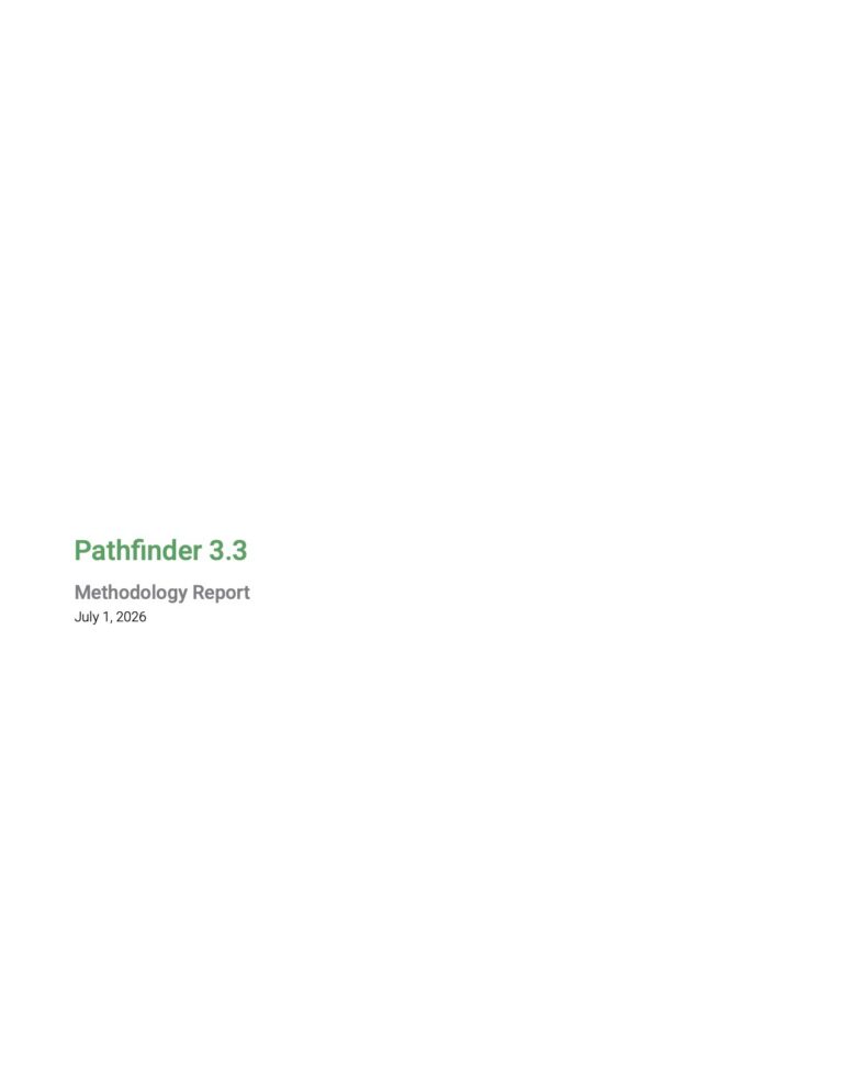Methodology Report — Metrics Behind Pathfinder